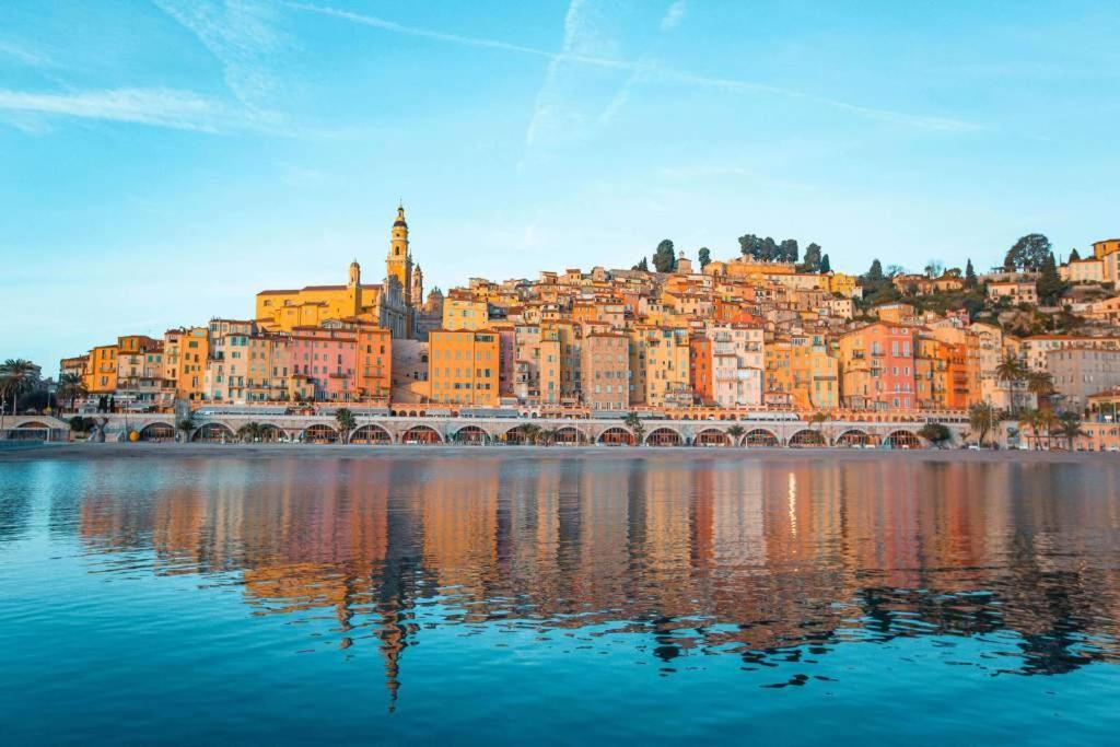 Blu Home 3 Pers Centrale Ac Wifi Menton Eksteriør billede